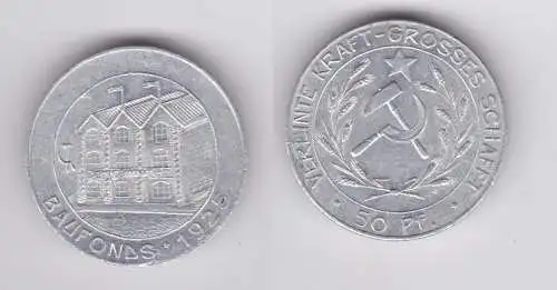 Aluminium Spendenmarke KPD Baufonds "Der Kämpfer" 1925 (153286)