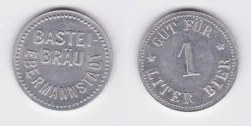 Gut für 1 Liter Bier Biermarke Aluminium Bastei Bräu Ebermannstadt (138026)