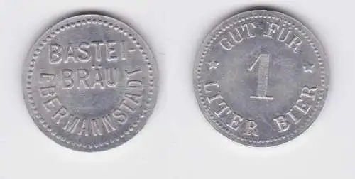 Gut für 1 Liter Bier Biermarke Aluminium Bastei Bräu Ebermannstadt (131347)