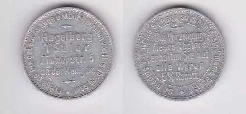 seltene Wertmarke 5% Rabattmarke Berlin Hagelberg  Mode Thaler (153406)
