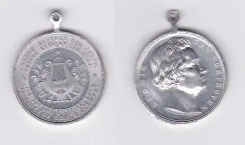 Aluminium Gesanges MEDAILLE Ludwig van Beethoven um 1910 (154228)
