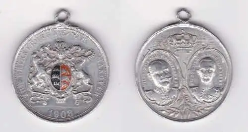 Württemberg Aluminium Medaille Erinnerung an das Manöver 1908 (158745)