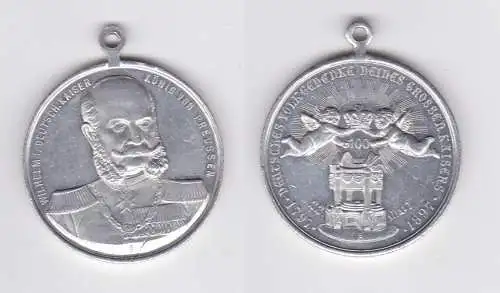 Preussen Aluminium MEDAILLE 1897 zum 100. Geburtstag Kaiser Wilhelm I. (157276)
