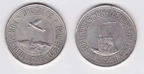 seltene Medaille Halberstadt Bautaler für die Deutsche Luftfahrt  (150957)