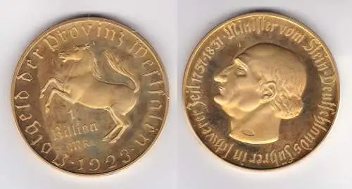 1 Billion Mark Notgeld der Provinz Westfalen 1923 /2001 Jäger N 28 PP  (151404)