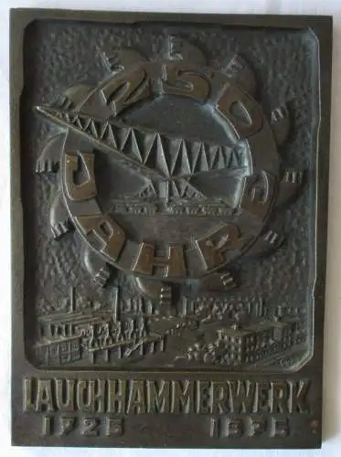 Lauchhammer Plakette 250 Jahre Lauchhammerwerk 1725-1975 (124081)