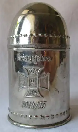 patriotische Spardose 1. Weltkrieg Kriegsjahre 1914/15 Eisernes Kreuz (107945)