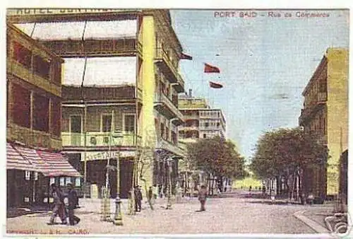 04009 Ak Port Said Rue de Commerce 1920