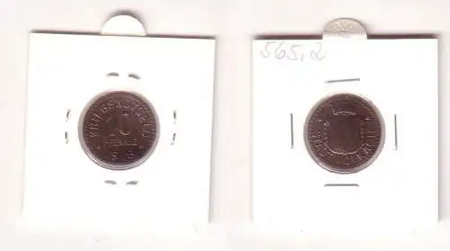 10 Pfennig Eisen Münze Notgeld Stadt Volkach 1918