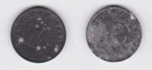10 Reichspfennig Zink Münze 3.Reich 1948 F Jäger 375 ss (138738)
