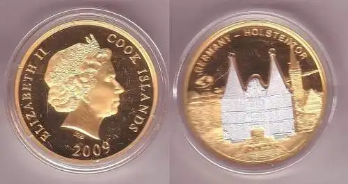 1 Dollar Cook Inseln Skulpturmünze Holstentor 2009