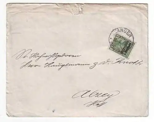 45456 alter Brief Deutsche Post Marokko Tanger 1905