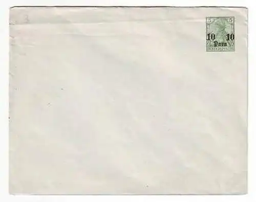 45444 alter Ganzsachenbrief Deutsche Post Türkei 10Para