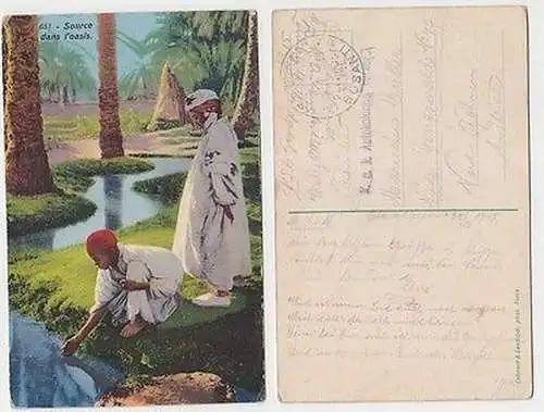 65842 Ak mit Feldpoststempel Türkei Feldpost Militär Mission Bosanti 1917