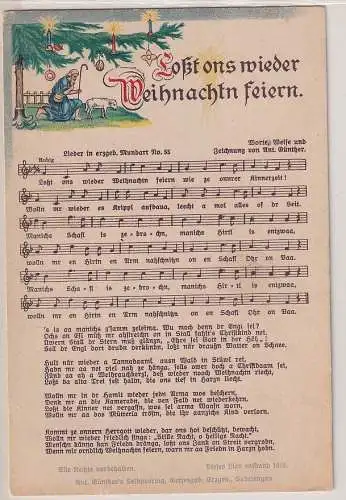87812 Lied AK Anton Günther - Loßt ons wieder Weihnachtn feiern, Mundart No. 55