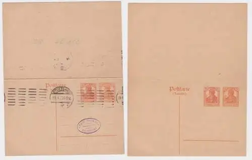 97915 DR Ganzsache PZP21 Stempel Ferdinand Redwitz Stuttgart 1921