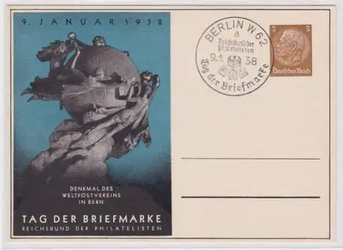 96033 Ganzsache Ak Reichsbund der Philatelisten eV. Tag der Briefmarke 1938