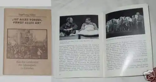 Heft "Geschichte des Schauspiels in Dresden" 1988