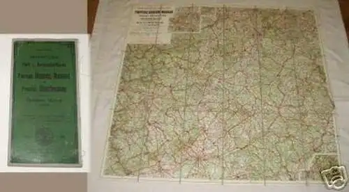 Ravenstein Karte Nr.8 Provinz Hessen-Nassau usw. um1910