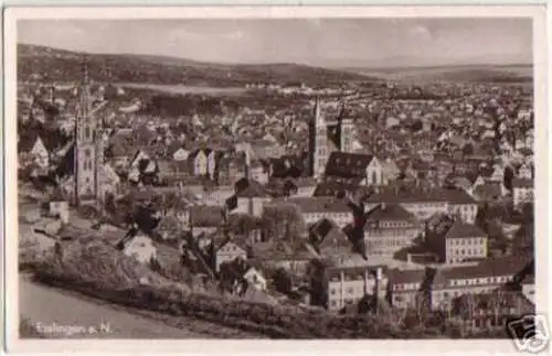 10935 Ak Esslingen am Neckar Totalansicht 1953