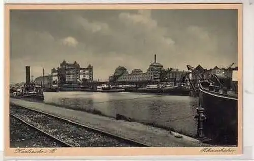 40478 Ak Karlsruhe in B. Rheinhafen um 1930
