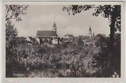 49140 Ak Crailsheim Totalansicht 1936