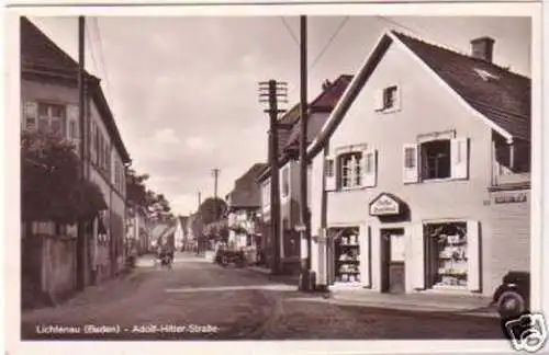 03958 Ak Lichtenau Baden Straßenansicht 1941