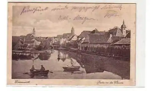 39287 Ak Donauwörth Partie an der Wörnitz 1925