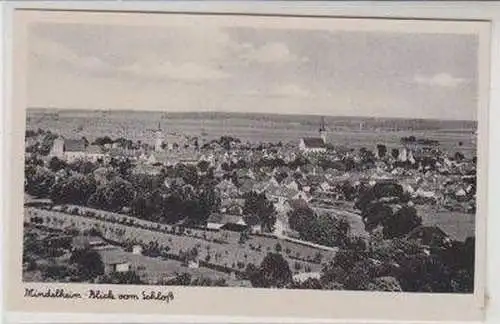 48874 Ak Mindelheim Blick vom Schloß um 1940
