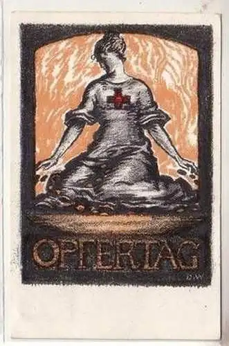 53988 Ak Opfertag 1917 Bayrisches Landeskomitee vom roten Kreuz 1917