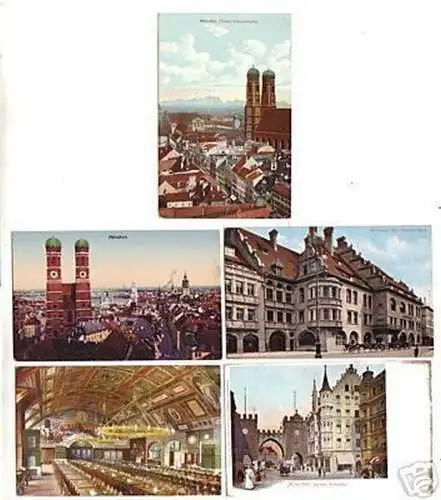 15107/5 Ak München Hofbräuhaus usw. um 1920