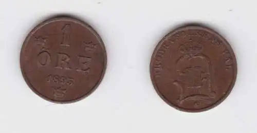 1 Öre Kupfer Münze Schweden 1893 ss+ (130316)