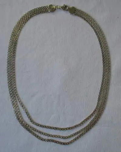 hochwertige 925er Sterling Silber Kette in 3er Reihe (118848)