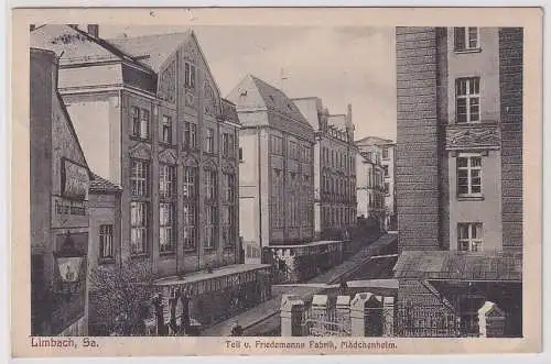 27023 Ak Limbach Sa. Teil von Friedemanns Fabrik Mädchenheim 1916
