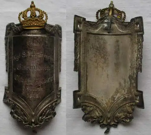 rarer Fahnen Stocknagel K.S.Militärverein Germania Chemnitz Schloß 1912 (112537)