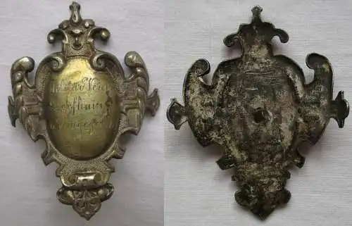 rarer Fahnen Stocknagel Militärverein Dorfhain in Sachsen um 1910 (111012)