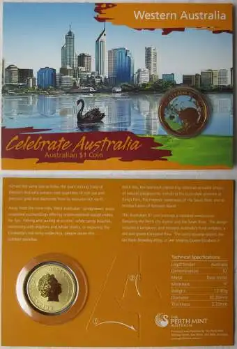 WESTERN AUSTRALIA CELEBRATE AUSTRALIA Münze 1$ Australia 2009 (111807)