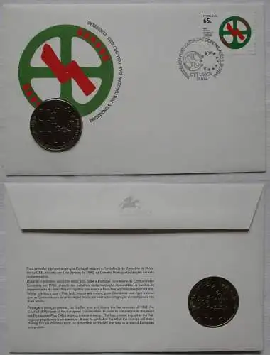 Numisbrief mit 200 Escudos Münze Portugal 1992 Stempelglanz (129931)