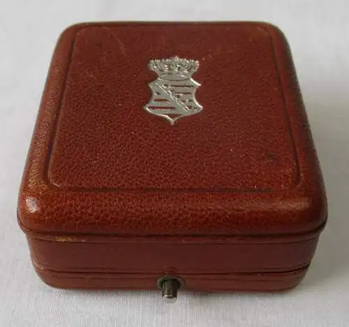Original Etui Sachsen Königreich für seltene Auszeichnung Ø30-32 mm (125339)