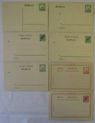 47193 / 7 Ganzsachen Deutsche Kolonien 5+10 Pfennig Deutsch-Südwest-Afrika