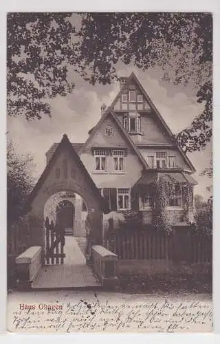 79651 Ak Haus Ohagen Außenansicht 1916