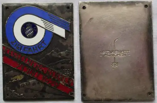 versilberte Plakette Zielfahrt Kesselbergrennen 21.Juli 1929 (160649)