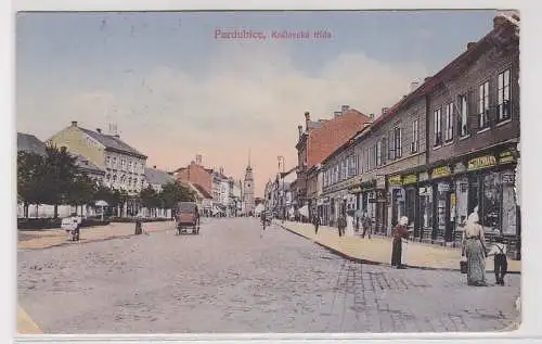 74341 AK Pardubice (Pardubitz) - Královská třída (Königsklasse) 1918