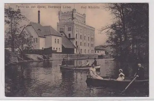 60122 AK Bad Köstritz - Partie an der Elster, Hermann Leber 1918