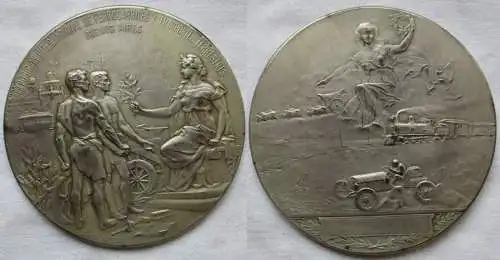 große versilberte Medaille Verkehrsausstellung Buenos Aires 1910 (161230