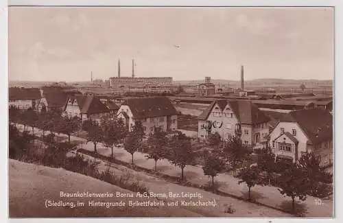 59975 AK Braunkohlenwerke Borna AG (Siedlung im Hintergrunde Brikettfabrik 1940