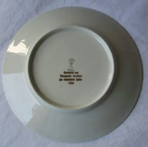 Memorabilia Olympia 1936 Berlin Porzellan Kaffeegedeck Teller Tiefenfurt /107601