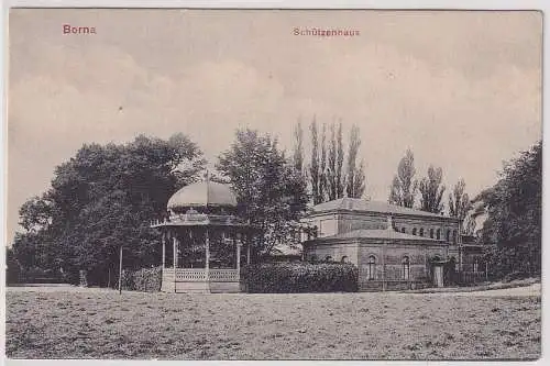 90466 AK Borna - Schützenhaus mit Pavillon