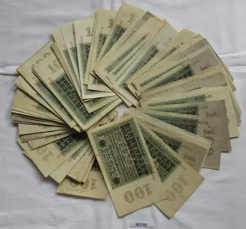 Sammlung 100 Banknoten 100 Millionen Mark 1923 Deutschland Rosenberg 106(163792)