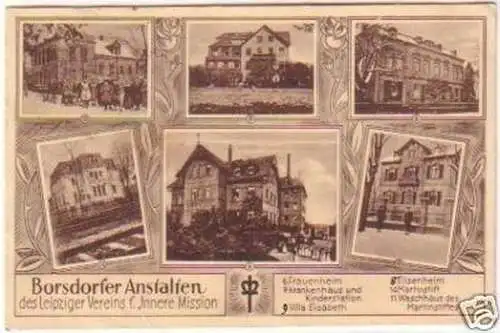 23933 Mehrbild-Ak Borsdorfer Anstalten 1930